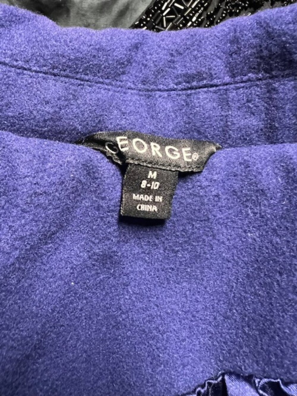 George Blue Long Sleeve Coat Size M - Picture 8 of 8